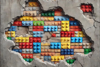 LET`S REPAIR THE CITY WITH COLORFUL BRICKS